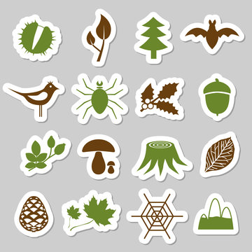 forest stickers