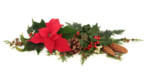 Poinsettia Flower Decoration