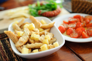 Appetizer bread cheese