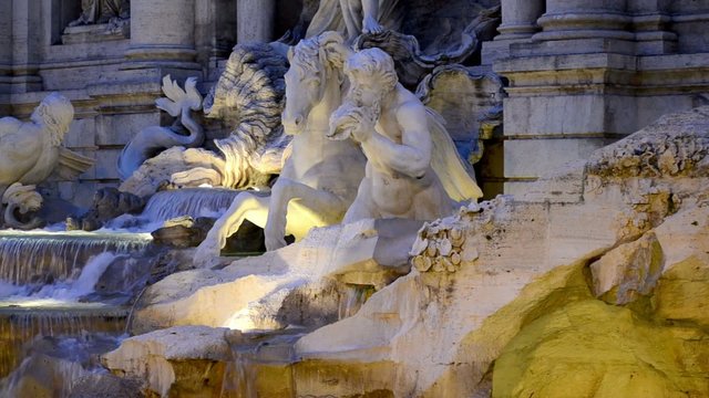 Roma, Fontana di Trevi (part.)
