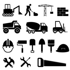 Construction icon set