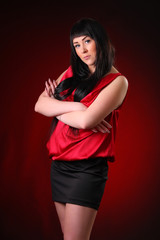 she crossed her arms