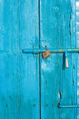 Door and padlock