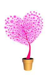 Pink love tree
