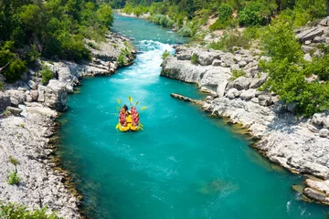 Photo sur Plexiglas la Turquie Rafting dans le canyon vert, Alanya, Turquie