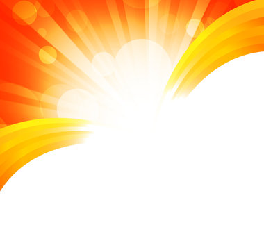 Bright orange background