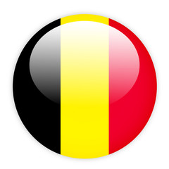 Fototapeta premium Belgium flag button