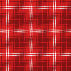 Seamless red tartan
