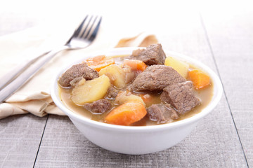 beef stew and vegetables