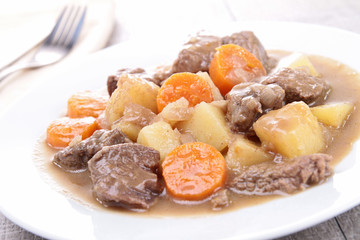 beef stew and vegetables