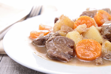 beef stew and vegetables