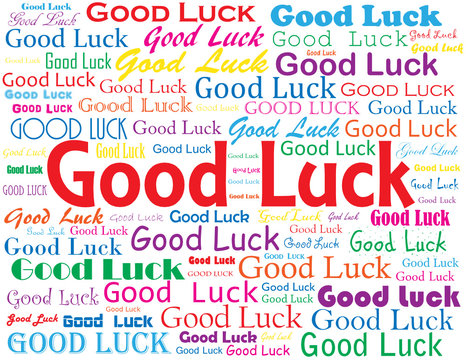 "GOOD LUCK" card (best wishes retirement job well done)