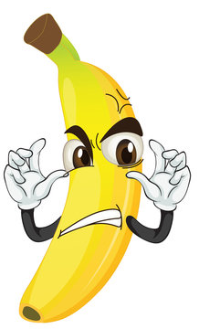 banana angry smiley