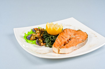 salmon steak