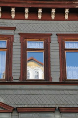 Antike Hausfassade in Dresden