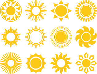 Abstract vectorized suns