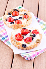 homemade tomato and cheese tart