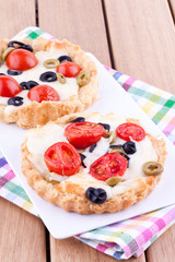 homemade tomato and cheese tart