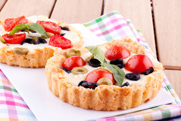 homemade tomato and cheese tart