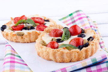 homemade tomato and cheese tart