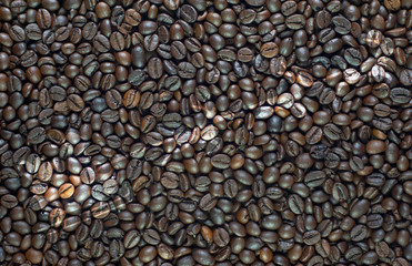 Santa of christmas on coffee background and textured