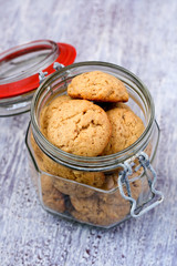 Apple and peanut butter cookies