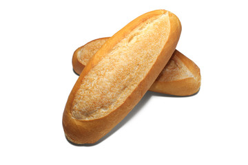 Bread on a white background