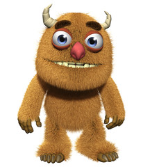 3d cartoon furry cute goblin