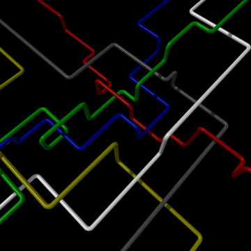 Colored tubes