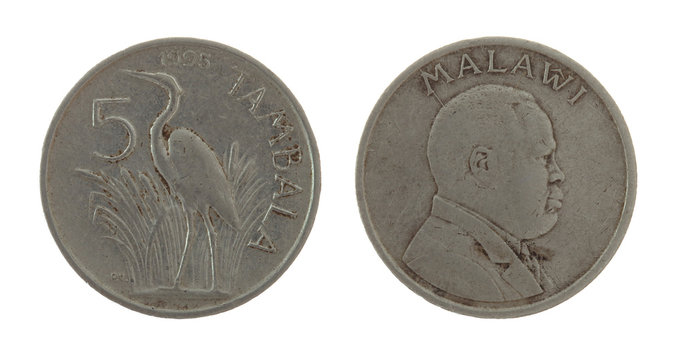 Malawian Coin Isolated on White