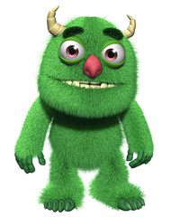 3d cartoon furry cute goblin