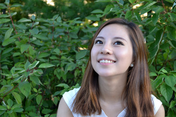 Attractive Young Asian Woman's Portrait