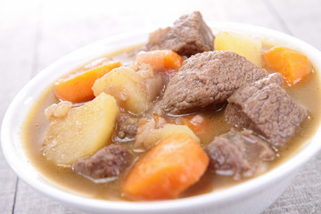 beef stew and vegetable