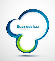 Abstract vector swirl circles background