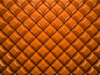 Abstract pattern of  small rhombus orange pieces