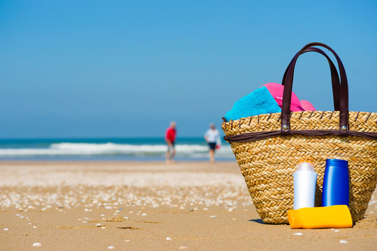 Sun Screen On The Beach