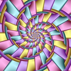 Multicolored Spiral