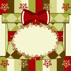 Christmas and New Year greeting card with gifts