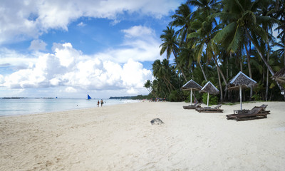 Boracay island white beach philippines