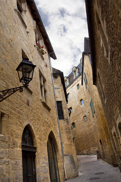 Fototapeta Sarlat, tourisme, Périgord, France, architecture, rue, pierre