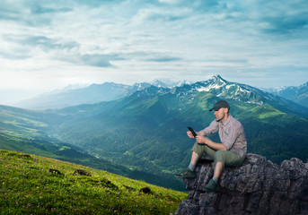 man working outdoors