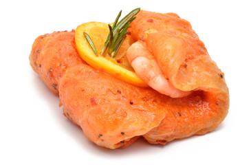 Garniertes Pangasius-Filet
