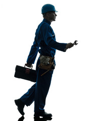 Naklejka premium repair man worker silhouette