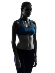 Fototapeta premium woman exercising yoga portrait