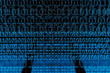 Binary code buisness background