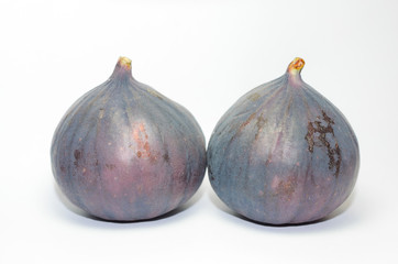 Ripe fig fruits isolated