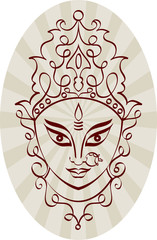 Durga Calligraphic