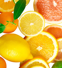 Mix of sitrus slice