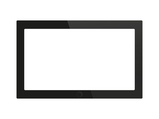 Tablet pc on white background.