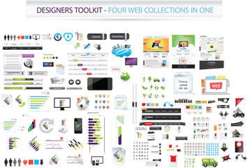 Designers toolkit - Four collections in one + web templates